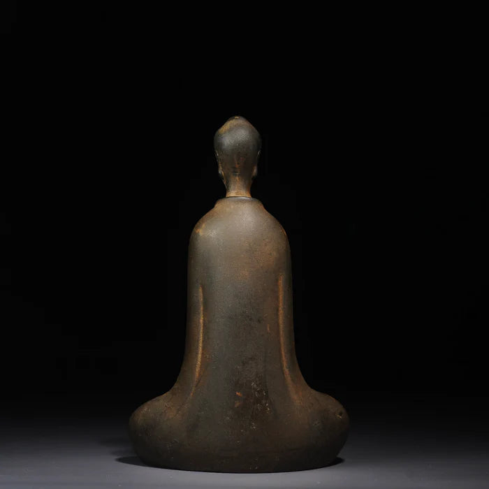 Buda Zazen de hierro japonés