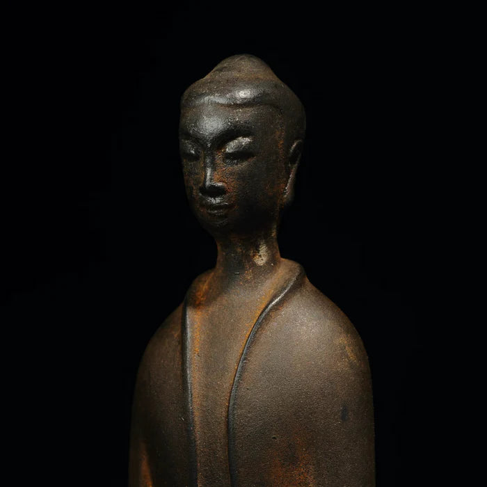 Buda Zazen de hierro japonés